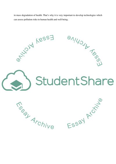 Assessing the Health Risks of Global Pollution