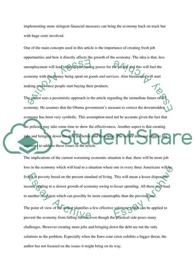 The US is not on the Road to Recovery