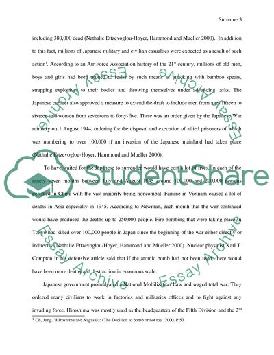 Hiroshima and Nagasaki: The Decision to Drop the Bomb