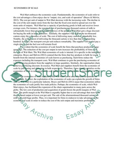 A topic that shows an understanding of economics conept
