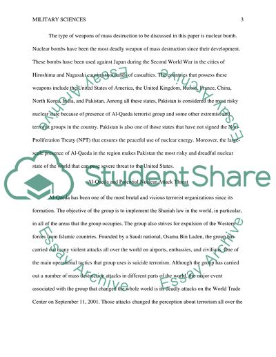 Chemical Biological Radiological Nuclear Weapons