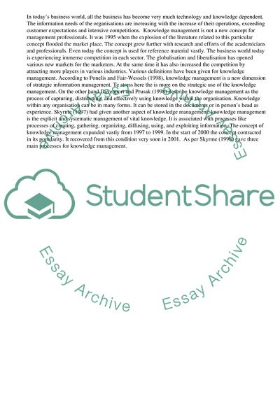 Knowledge Management in International Automobile Sector