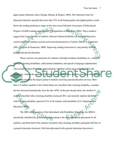 Strategies for Teaching Reading to Students with Learning Disabilities