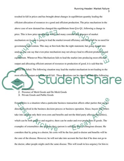 The Workings of the Market Mechanism