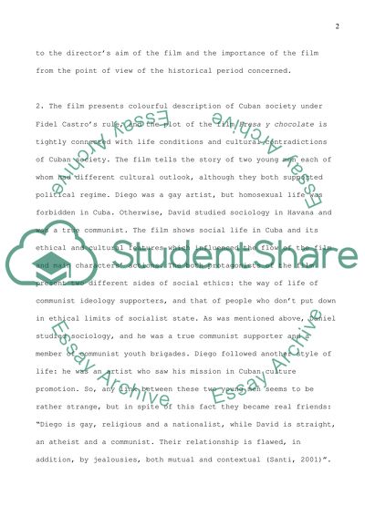 Analysis of Fresa y Chocolate Film