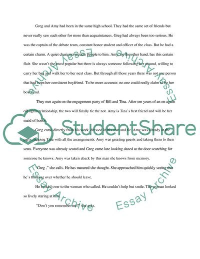 Complete short story in 2.500 words and 750 word commentary