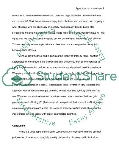 The Role of Labor in John Lockes Labor Theory of Property