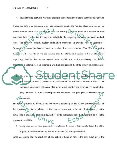 Chaos, Complexity, and Deterrence by Vicente Valle