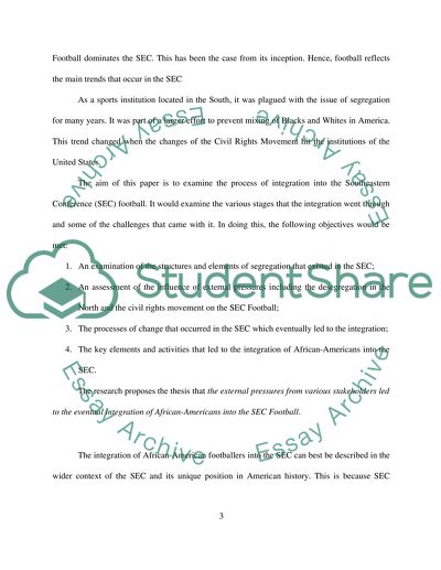 Integration in SEC Football