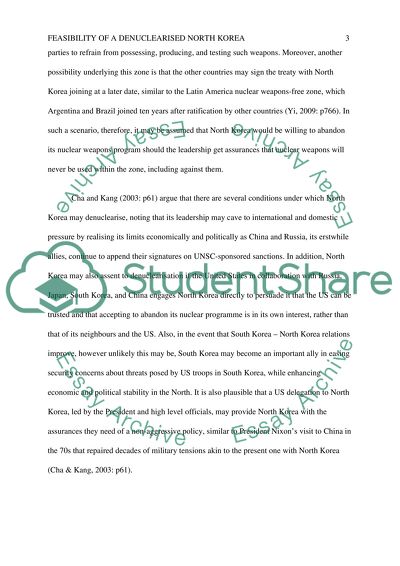 Feasibility of a Denuclearised North Korea