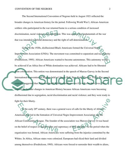 Second International Convention of Negroes