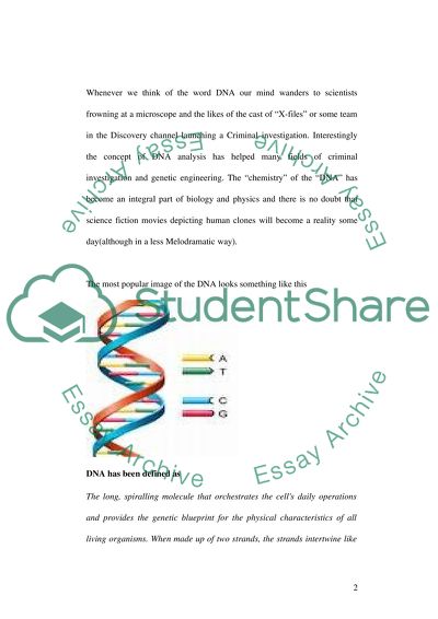 dna essay topics