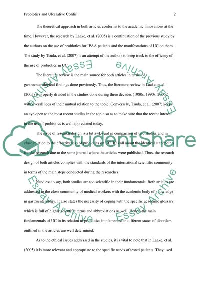 Effects of Probiotics on Ulcerative Colitis