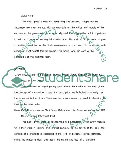 Japanese Internment Camp: Block Monitor