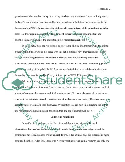 Animal Experimentation - Good Science or Pointless Cruelty