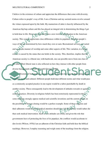 Mutlicultural Competency