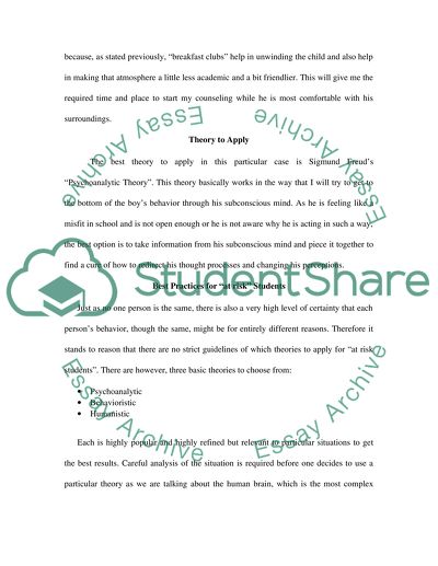 Analysis of Case of the Twelve Boys Faced with Academic Problems