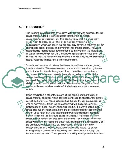 Architectural acoustics