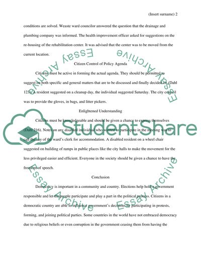 Citizen participation essay image