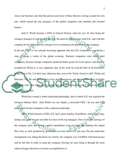 Jack Welch - A Simple Leader of Genius