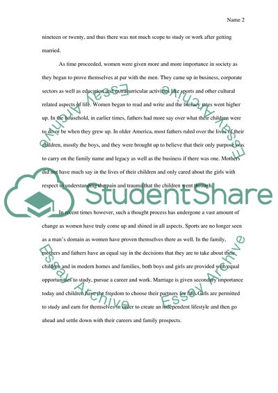 Disparity Between Boys and Girls