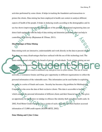 Application of Data Mining