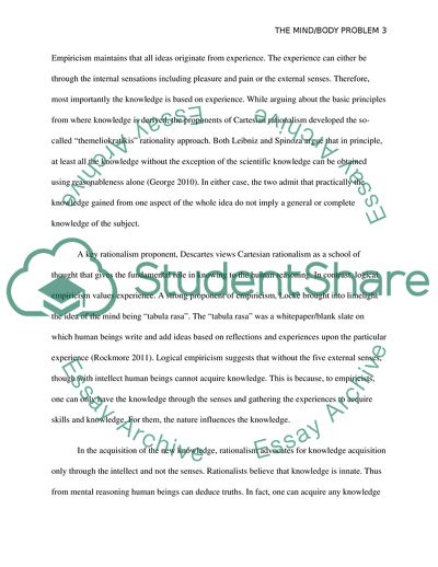 Mind and Body Dualism