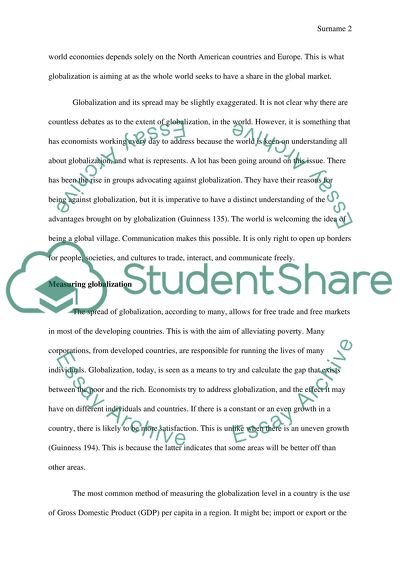 Measuring Globalization