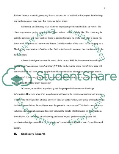 Architecture and the Role of Research