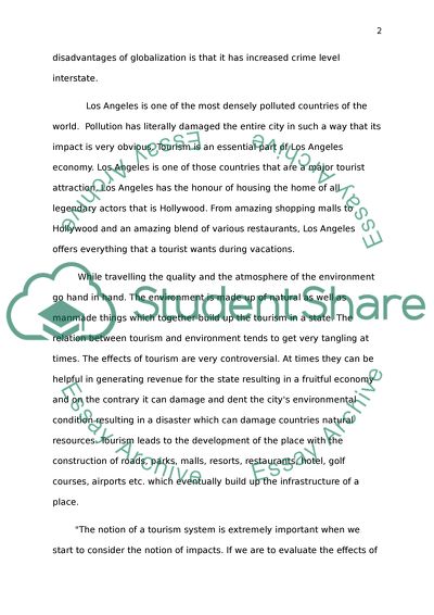 Globalization and Tourism and the Impact on Local and Indigenous Culture