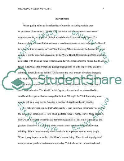 Drinking Water Quality