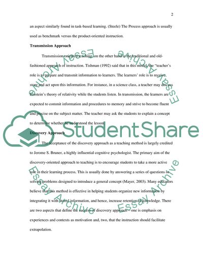 Systematic Teaching Approach