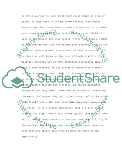 Eighteen Year Olds and Military Service