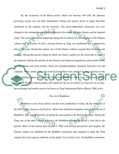 The origin, growth and development of Japanese art and culture