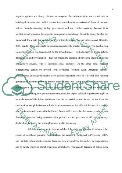 Politics and society of Latin America