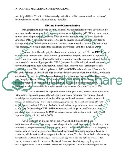 Integrated Marketing Communications