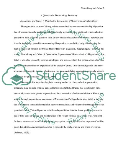 Crime or crime prevention