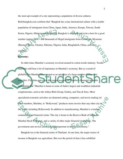 Comparison of two Asian Megacities