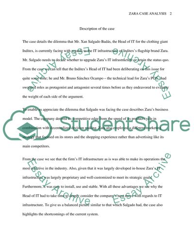 Zara Case Analysis