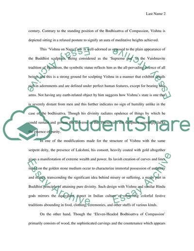 Compare the Hindu and Buddhist styles of representing divinity