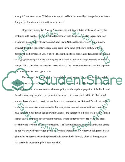 Civil War and Segregation in the United States