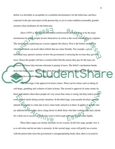 How the Social Learning Theory Explains Tax Evasion