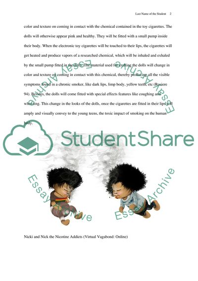 Nicki and Nick - the Nicotine Addict Dolls Presented by Mattel Toys Popularizing the Harm of Smoking