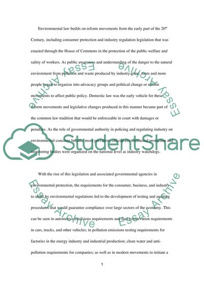 Development of Environmental Management Systems