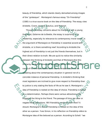 Friend-True Friend Distinction and Friend-Enemy Distinction