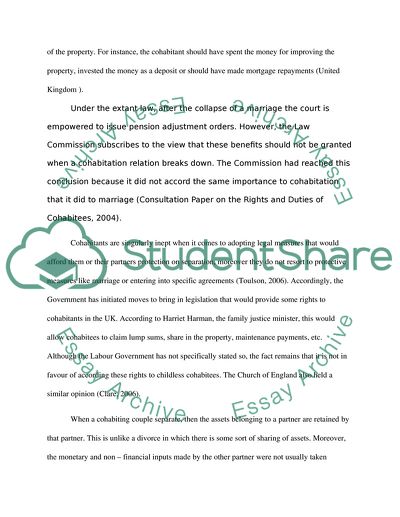 Rights and Duties of Cohabitees
