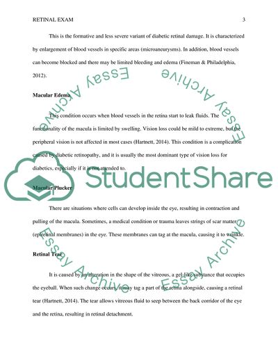 Retina: Abnormal Findings and Their Causes