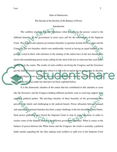 The Decade of the Decline of the Balance of Power