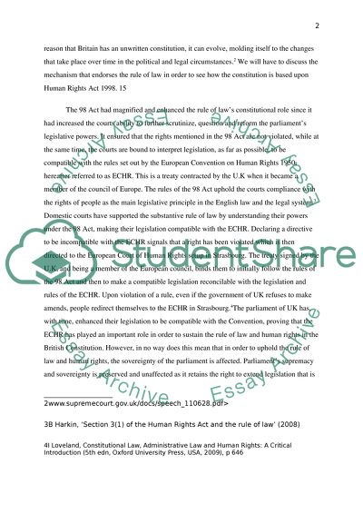 Ruling Principles of the British Constitution