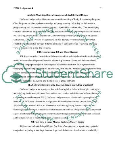 Analysis Modeling, Design Concepts, and Architectural Design